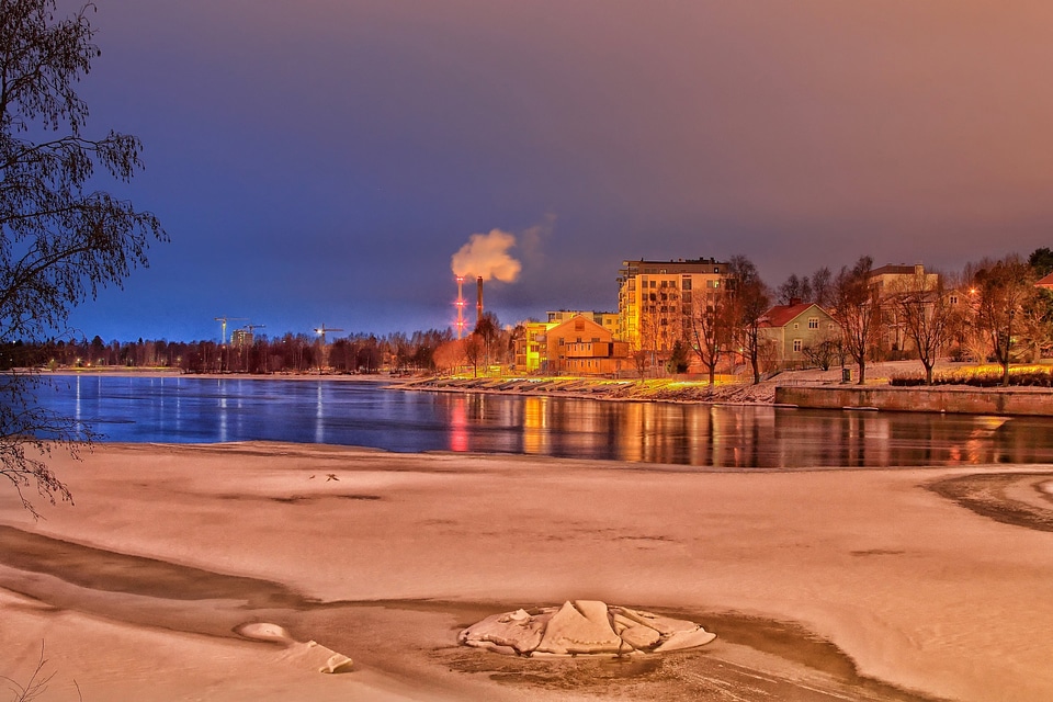 Winter snow ice