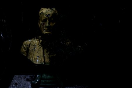Darkness Statue Sculpture Night