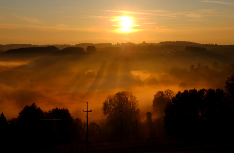 Sky Dawn Sunrise Morning