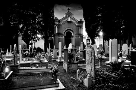 Black And White Monochrome Photography Cemetery Photography photo