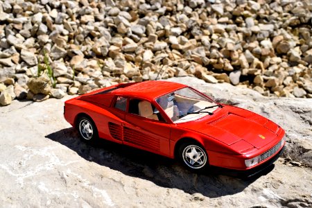 Car Land Vehicle Ferrari Testarossa Vehicle photo