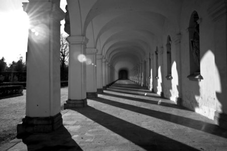 White Arch Black And White Column photo