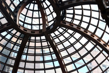 Low-angle Shot Of Dome-shaped Brown Ceiling photo