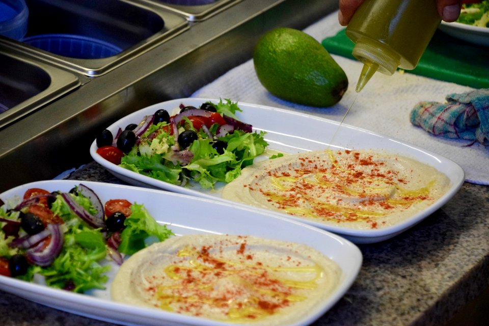 Vegetable Salad On Plates
