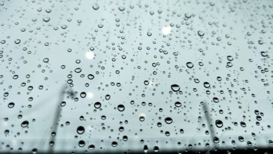 Closeup Photo Of Dew Drops On Glass photo