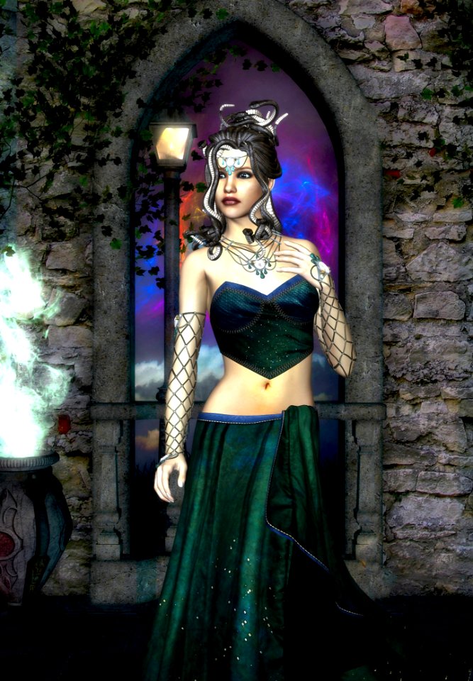 Lady Costume Abdomen Trunk