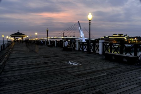 Sky Pier Boardwalk Evening photo