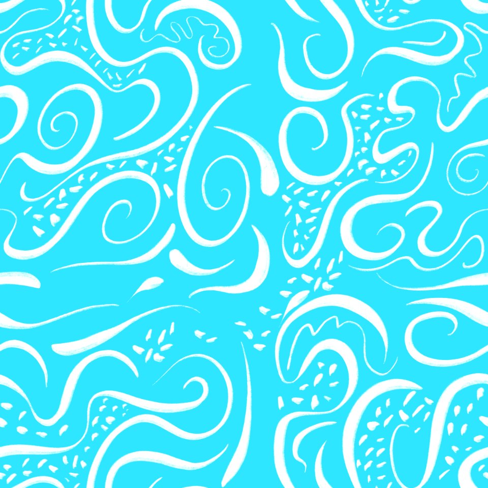 Blue Aqua Pattern Text