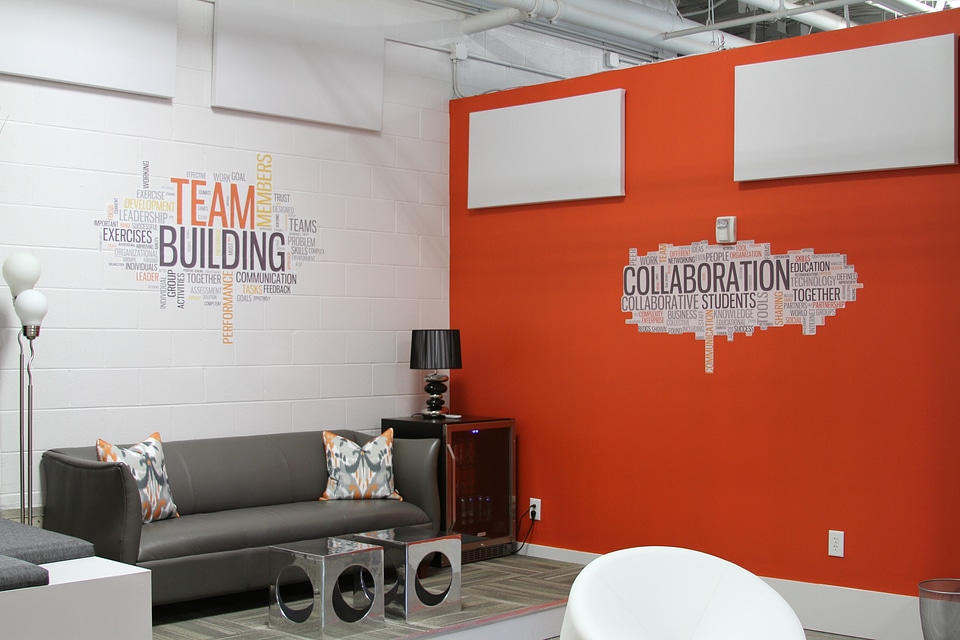 Conference room interior decor