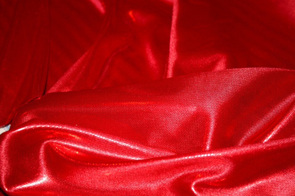 Red Textile Satin Maroon
