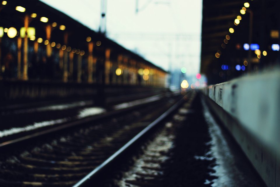 Selective Focus Photography Of Train Track