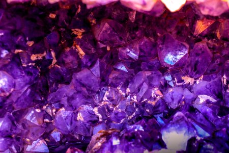 Closeup Photo Of Purple Gemstones photo