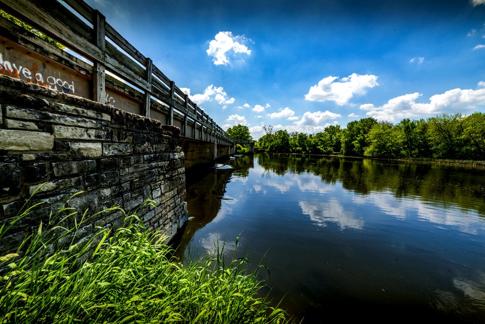 Gray Steel Bridge Near Body Of Water