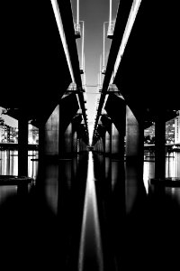 Greyscale Photography Of Bridge