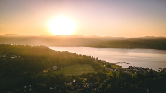Aerial Photography Of River