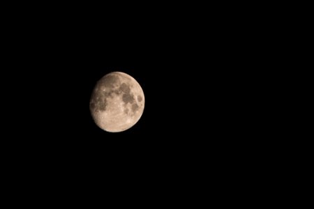 Wanning Gibbous Moon