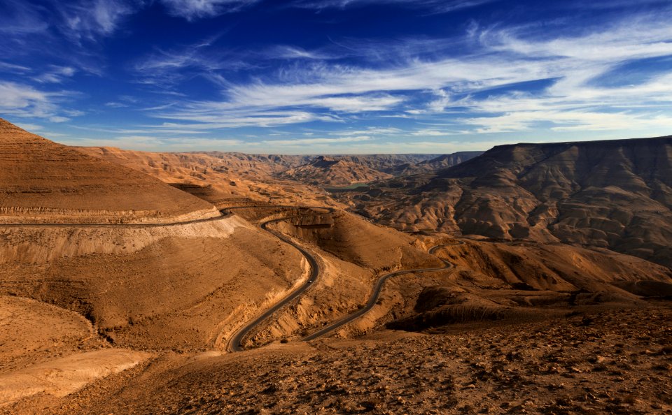 Rock Formation Under White Clouds photo