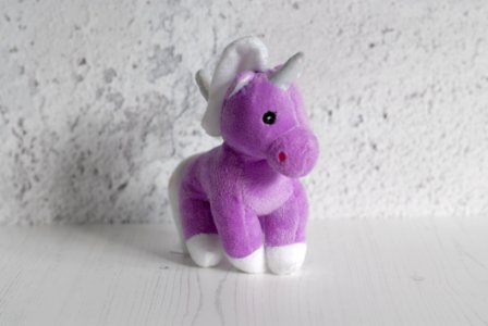 Pink Purple Stuffed Toy Violet photo