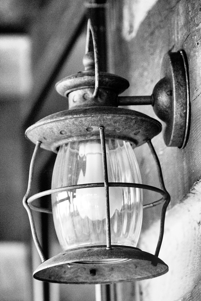 Lamp home outside