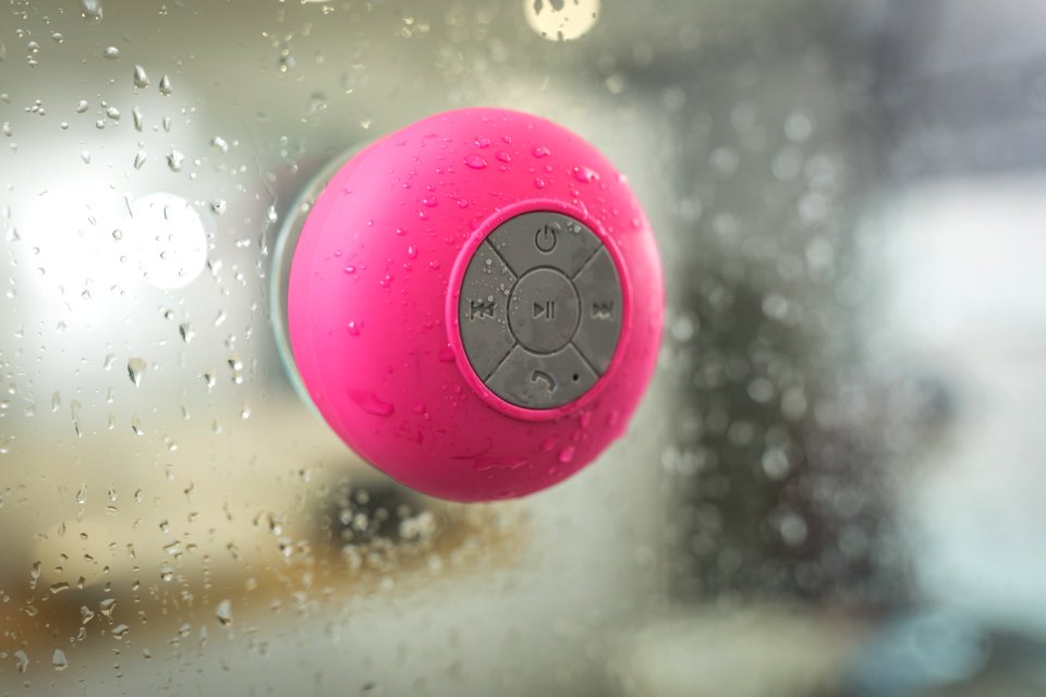 Pink Portable Bluetooth Speaker