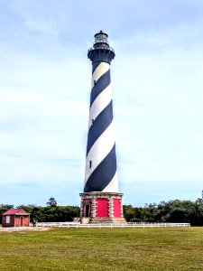 Blue And White Lighthouse Photo