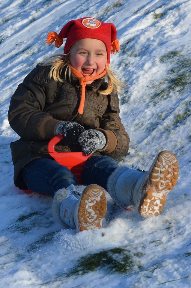 People girl snow