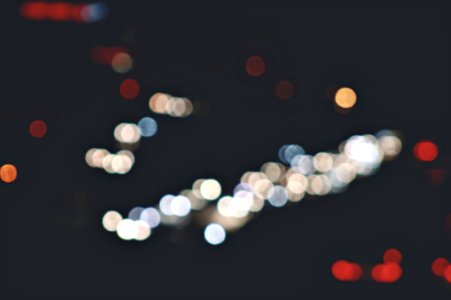 White And Red Bokeh Photography