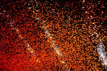 Falling Orange Confetties photo
