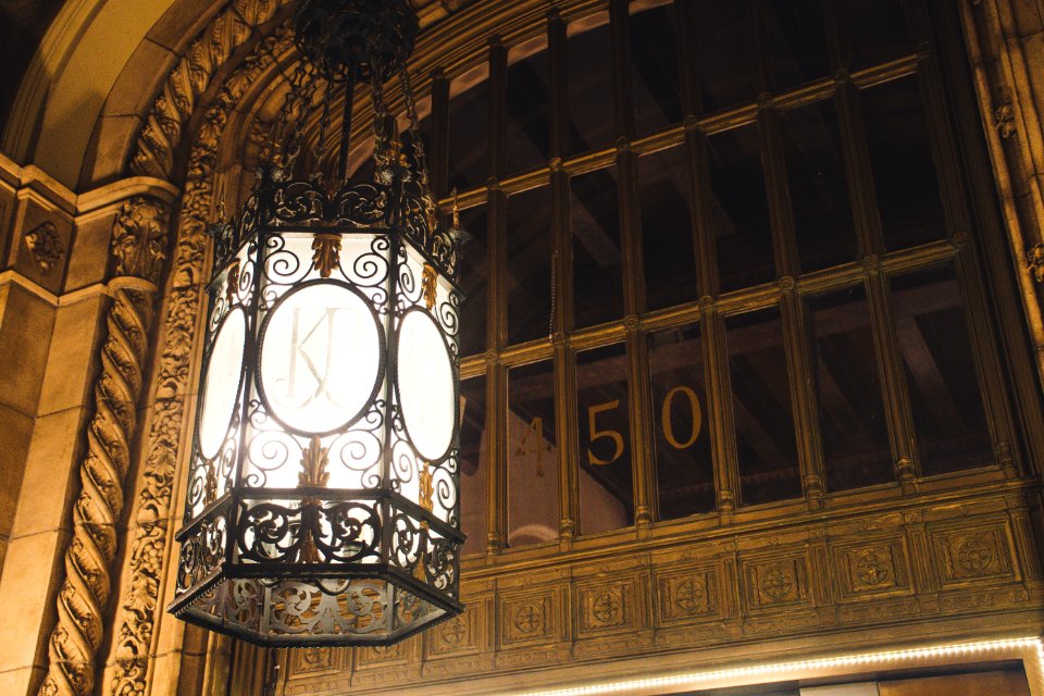 Black Scroll Pendant Lamp