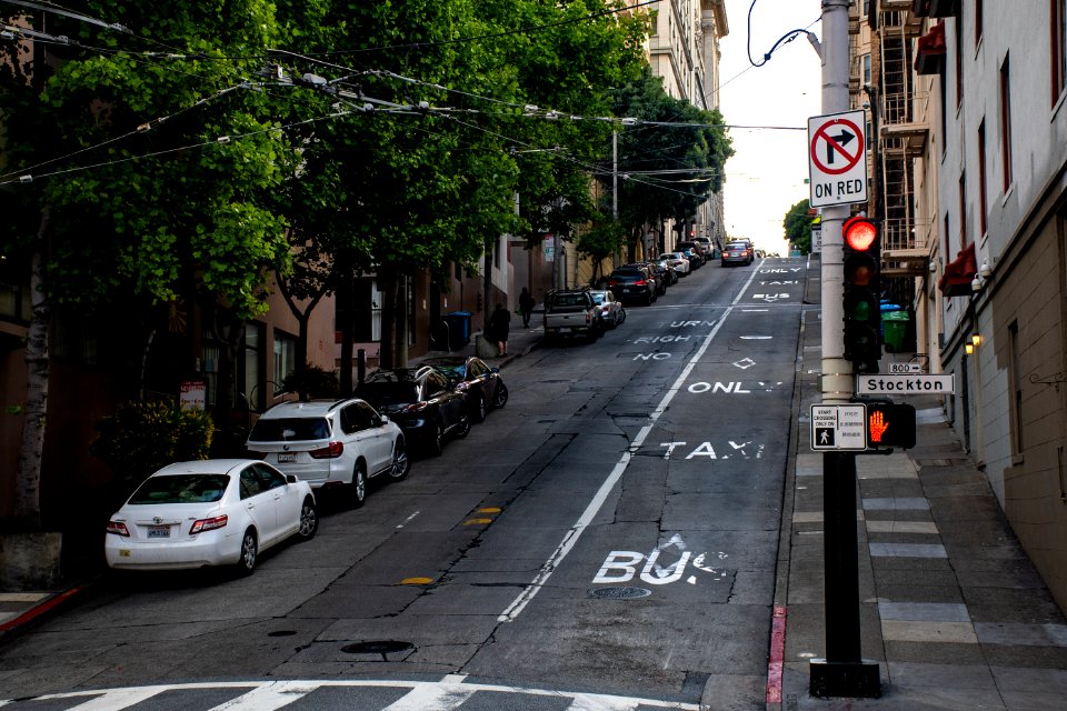 Black Traffic Light At Red Light