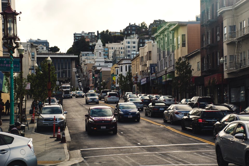 Cars Passing On A Street