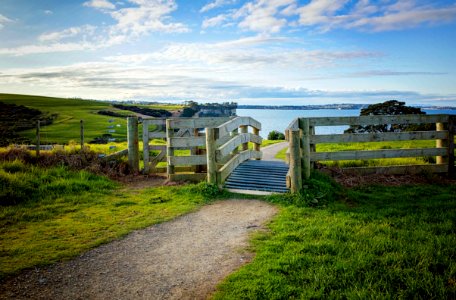 Wooden Fence And Bridge