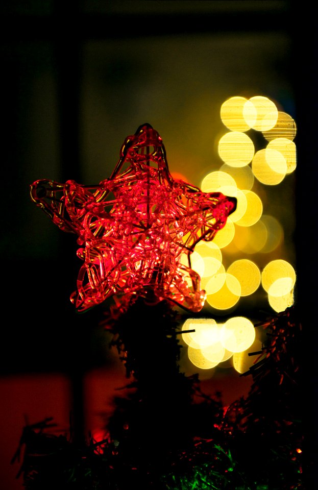 Selective Focus Photo Of Red Star