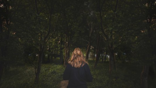 Woman In Black Long-sleeved Shirt photo