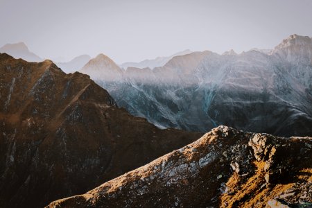 Aerial View Of Mountains photo