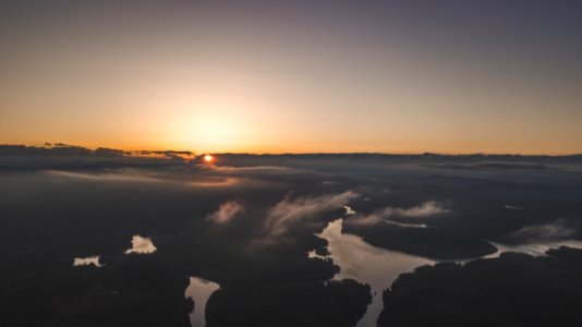 Sea Of Clouds During Sunset photo