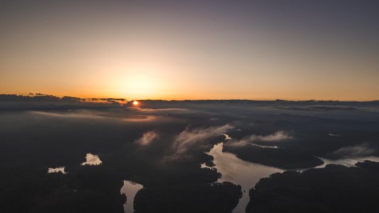 Sea Of Clouds During Sunset