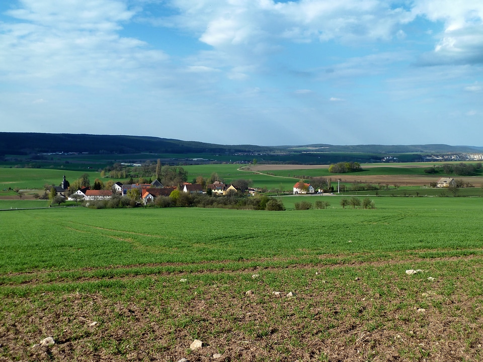 Landscape scenic fields