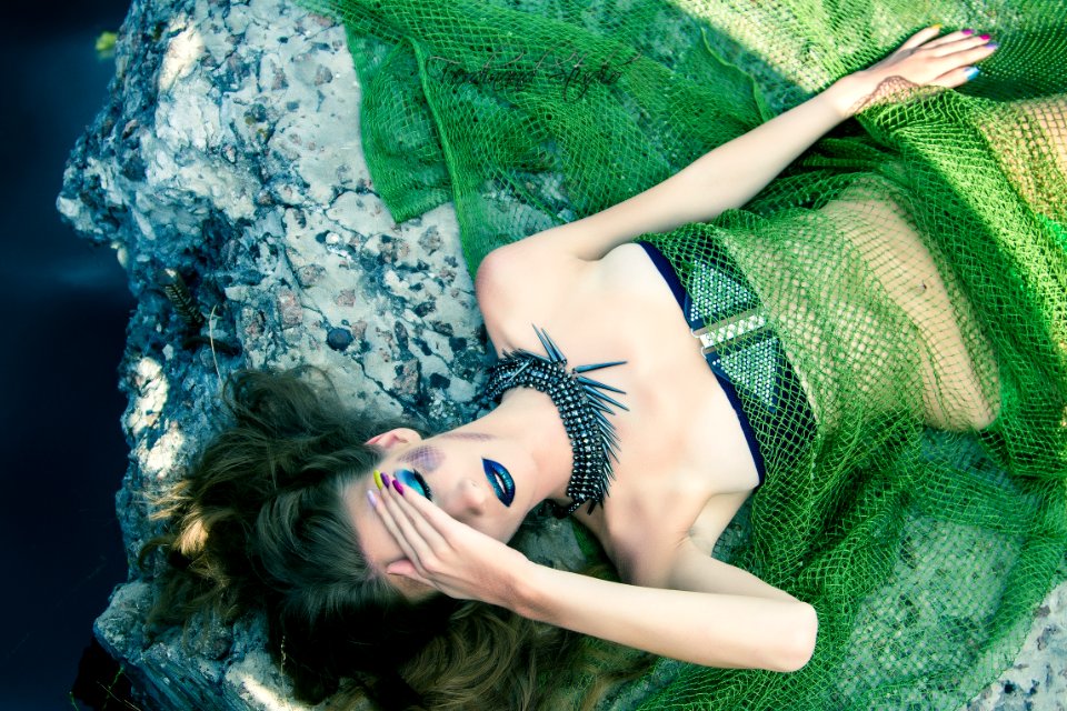 Portrait Photography Of Woman In Green Dress