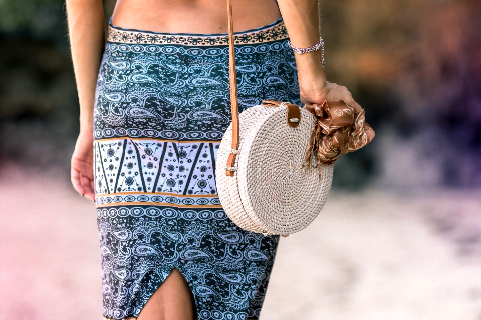 Woman Carrying Crossbody Bag