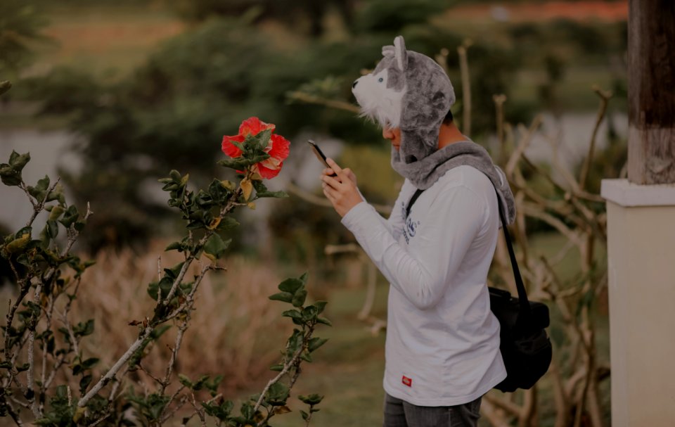 Person In White Long-sleeved Shirt Holding Smartphone photo