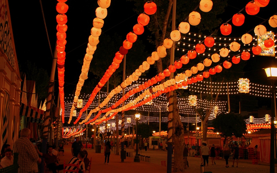 Seville april fair light