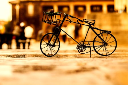 Close-up Photography Of Miniature Bike