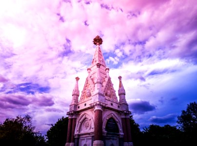 Low Angle Photography Of White And Brown Temple photo