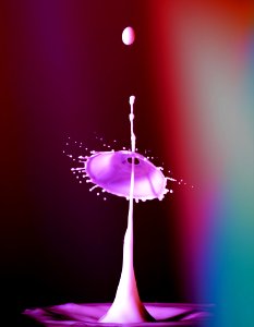 Time Lapse Photography Of Purple Liquid Splash photo