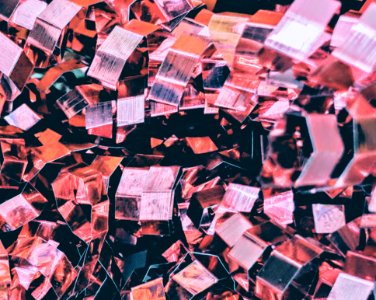 Closeup Of Mirror Shards