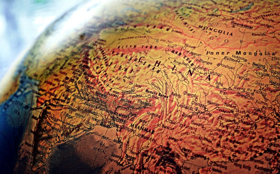 Brown World Map Illustration