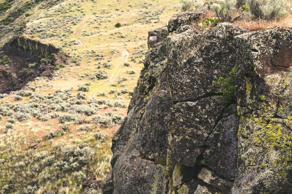 Aerial Photography Of Rock Structure photo