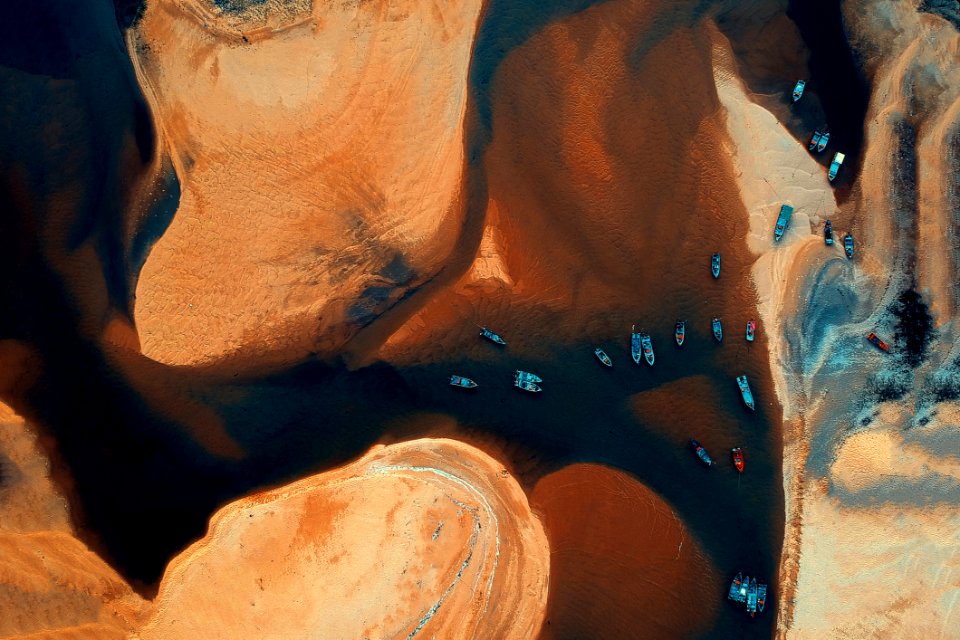 Aerial Photo Of Cars