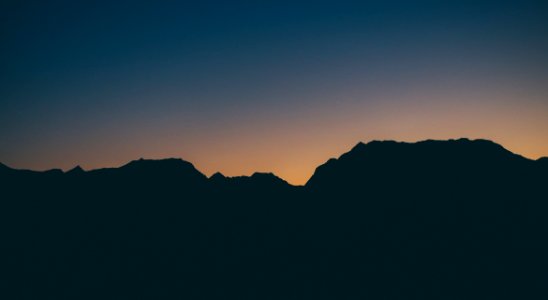 Photo Of Mountain Silhouette
